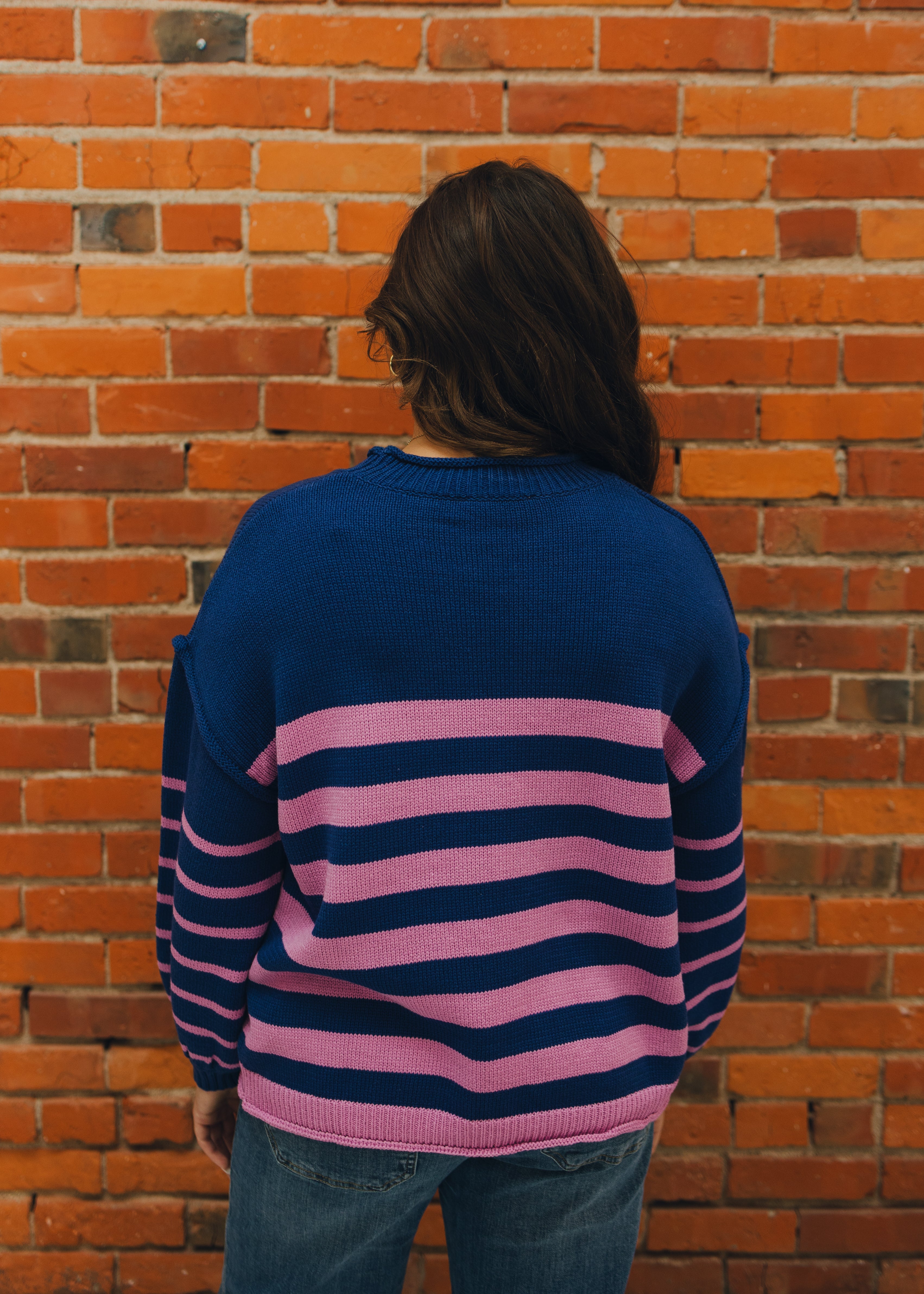 Long Sleeve Striped Sweater Top
