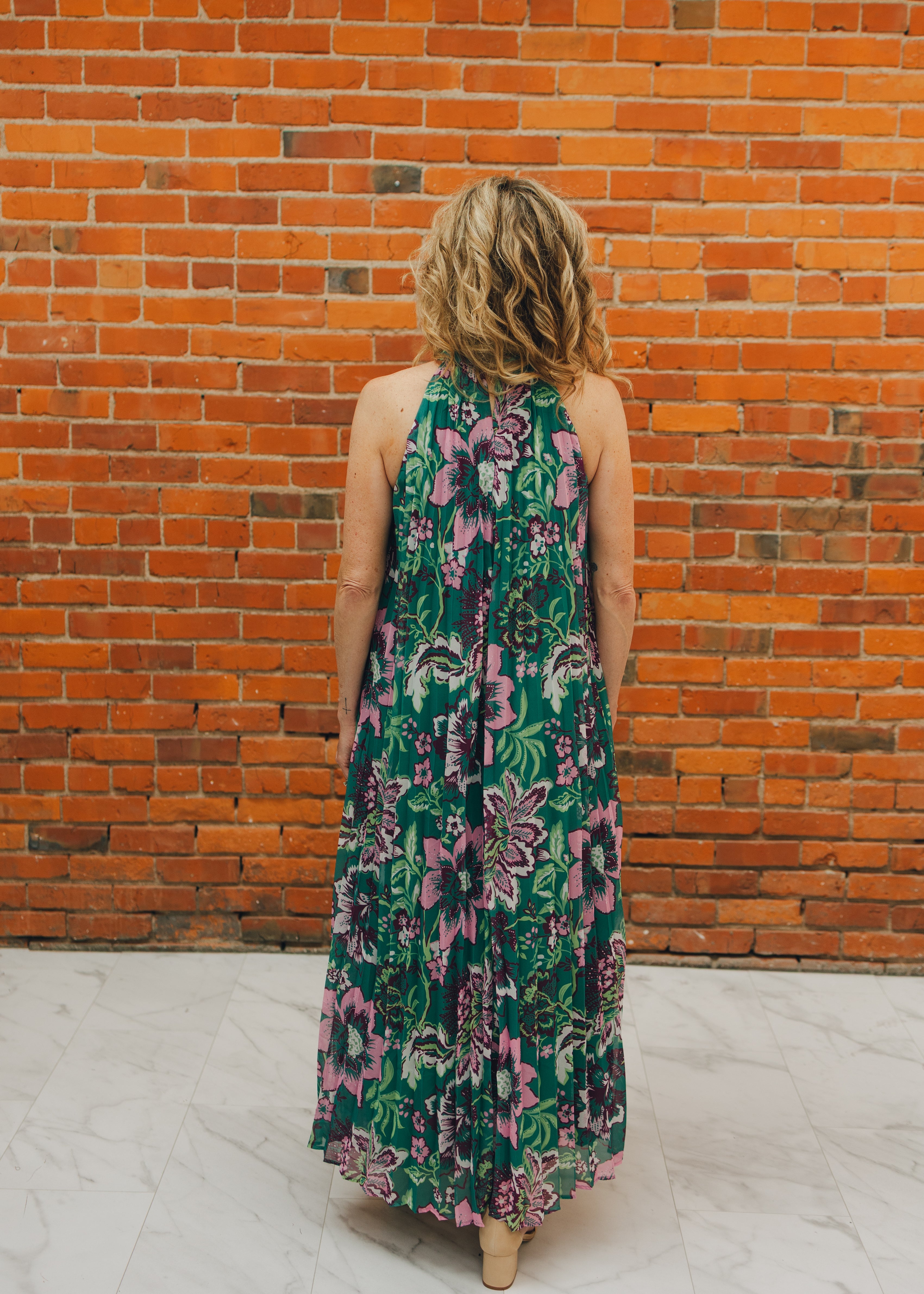 Floral Accordian Dress