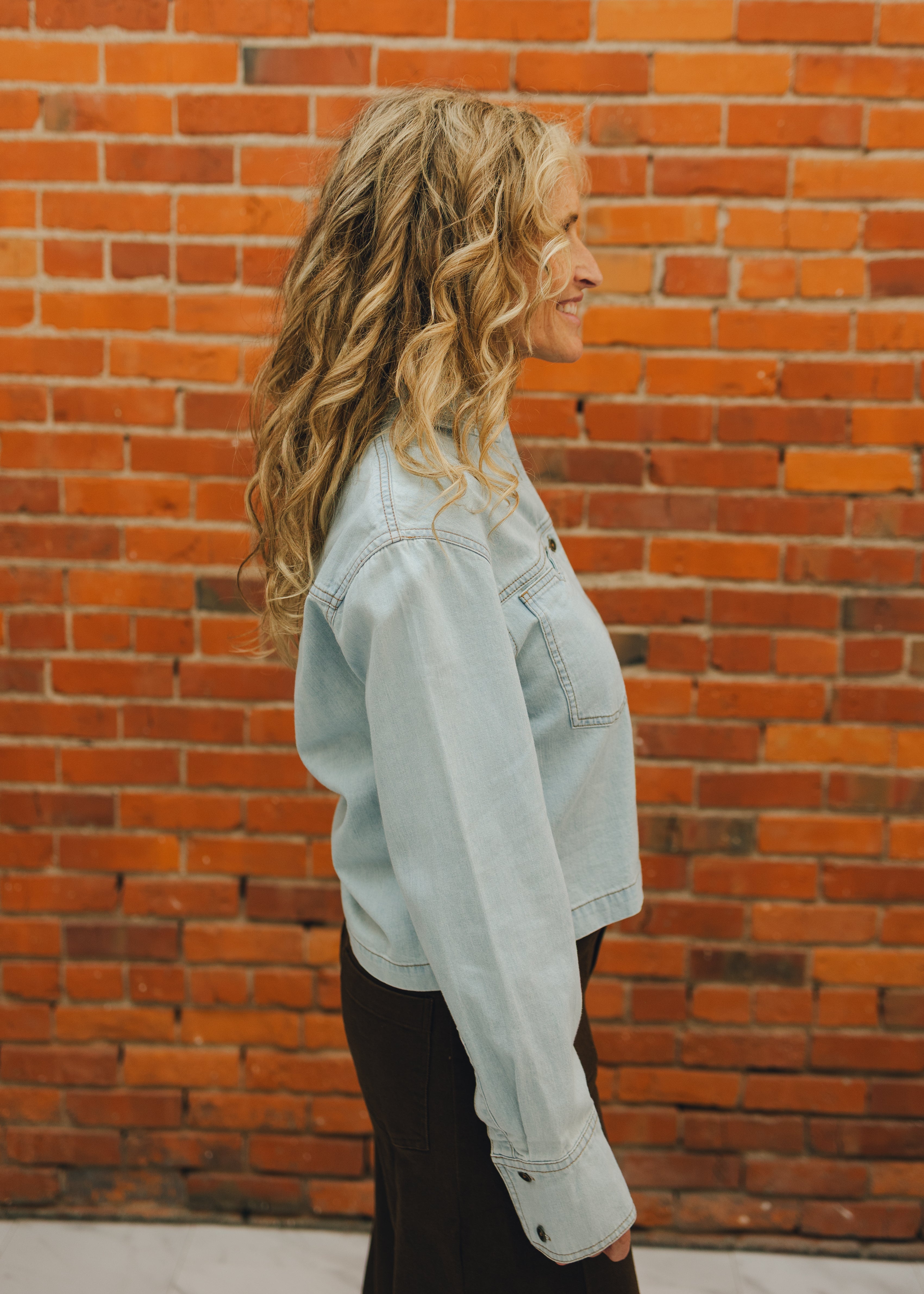 KUT Aubrey Long Sleeve Button Down