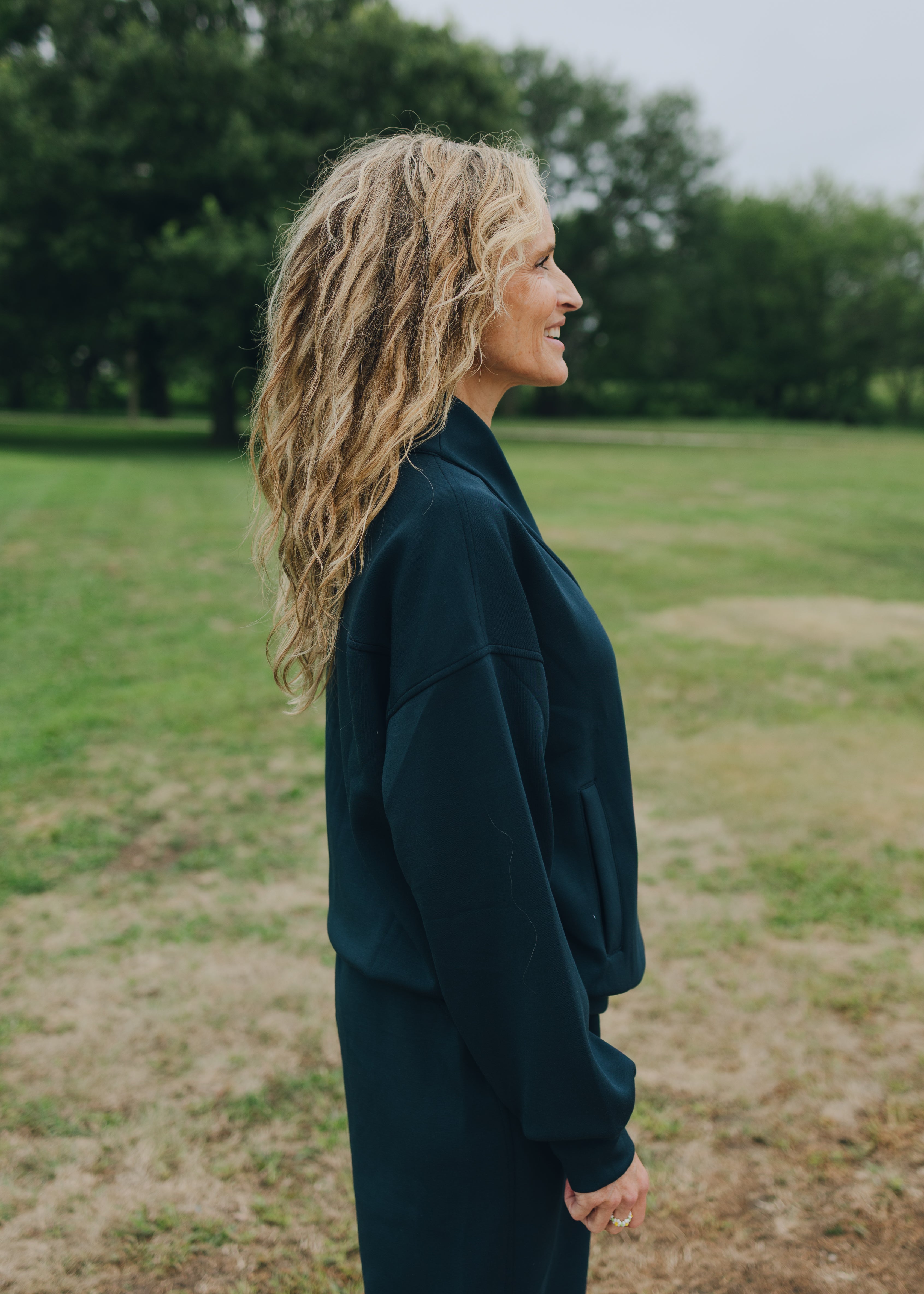 Scuba Button Cardigan