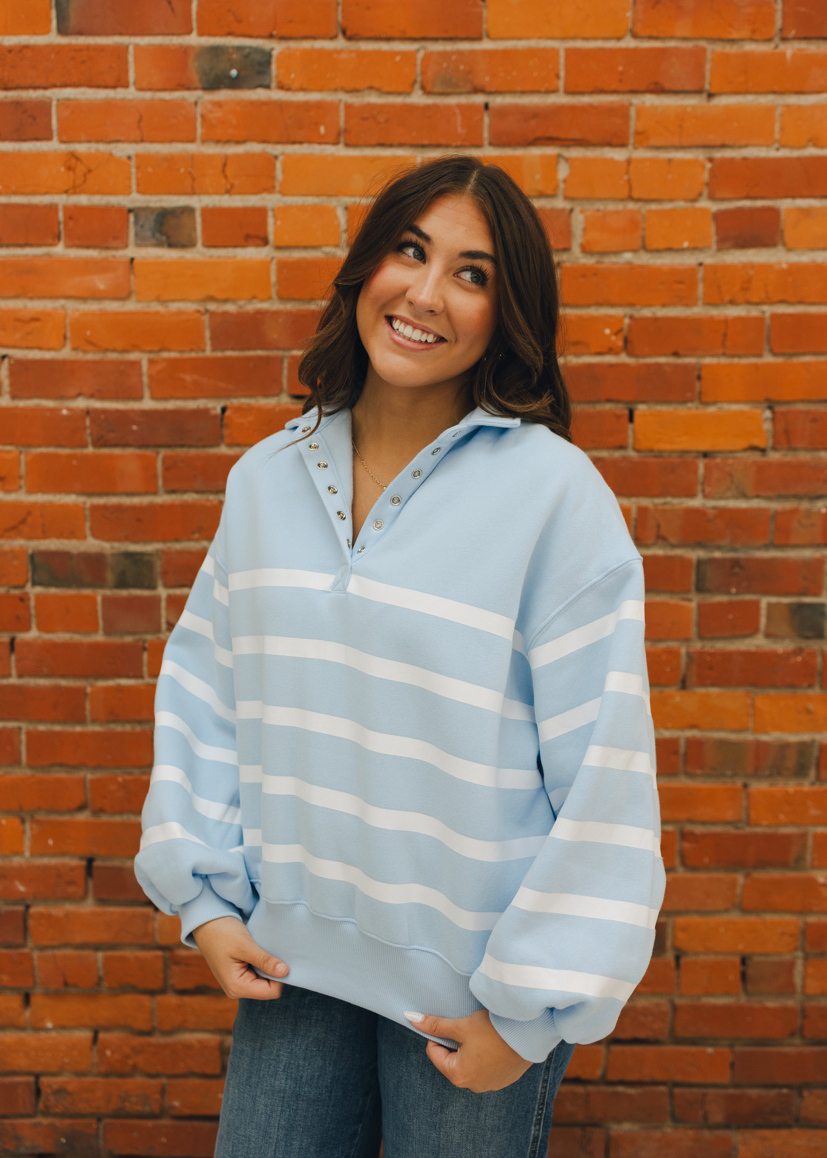 Addison Stripe Pullover