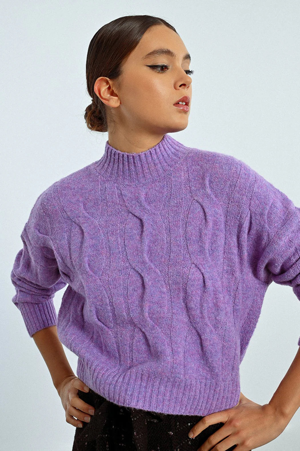 Molly Bracken Knitted Sweater - Purple