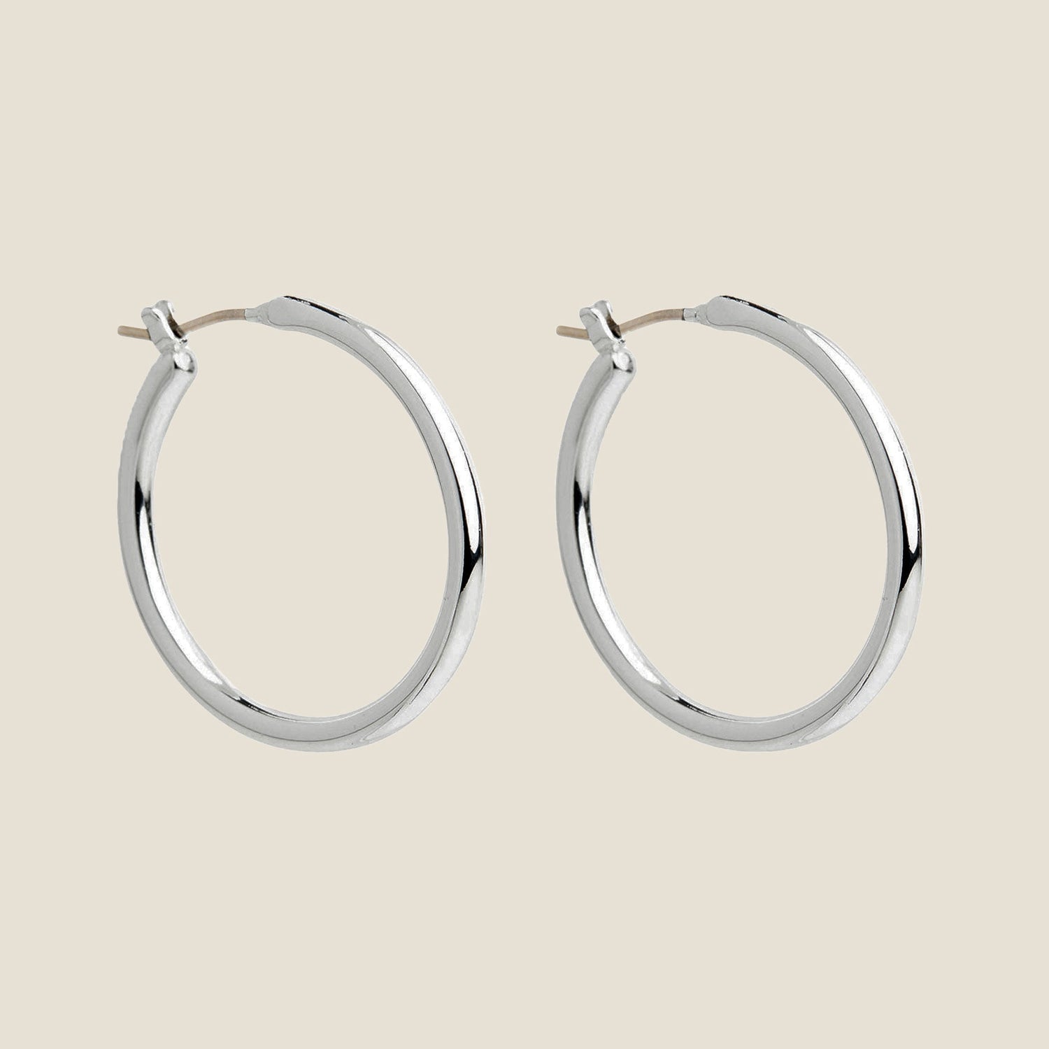 Silver Halo Hoops - Small