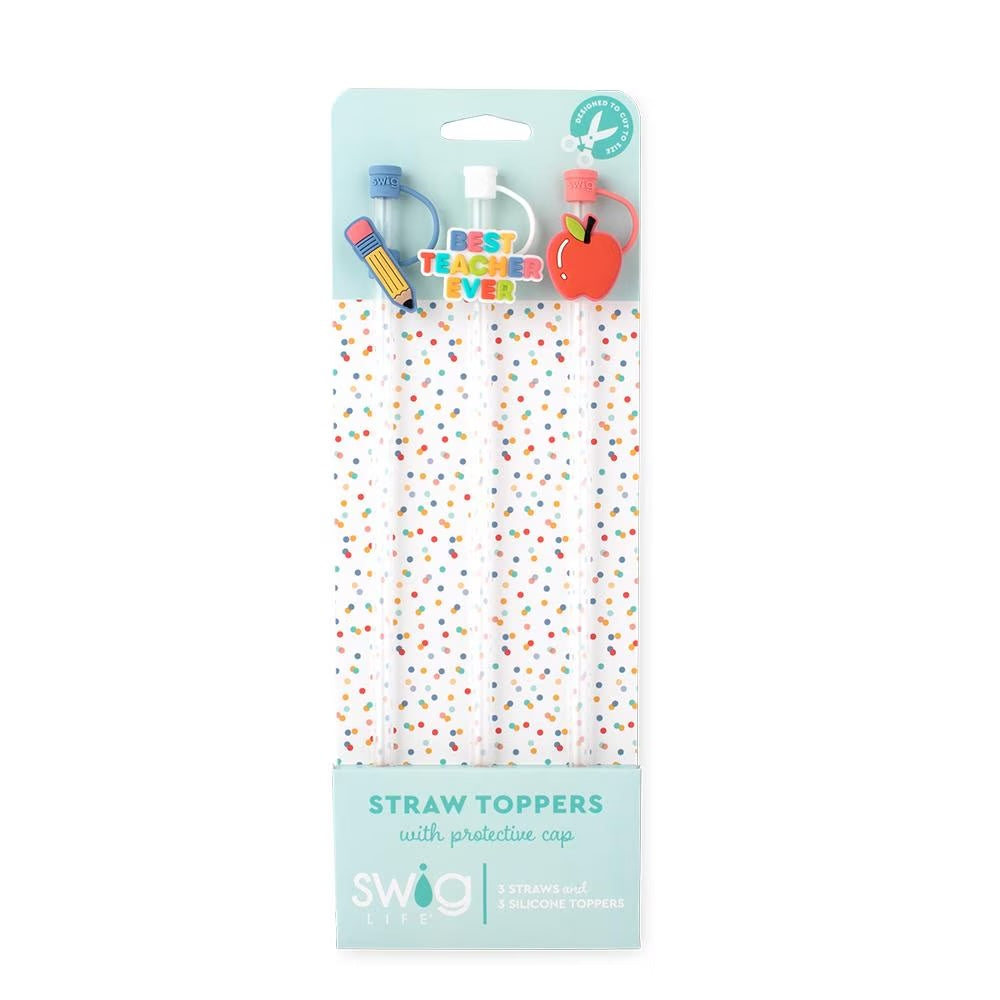Swig Teacher Life Straw Topper Set