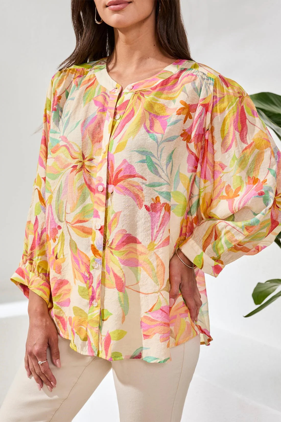 Tribal Dolman Sleeve Blouse
