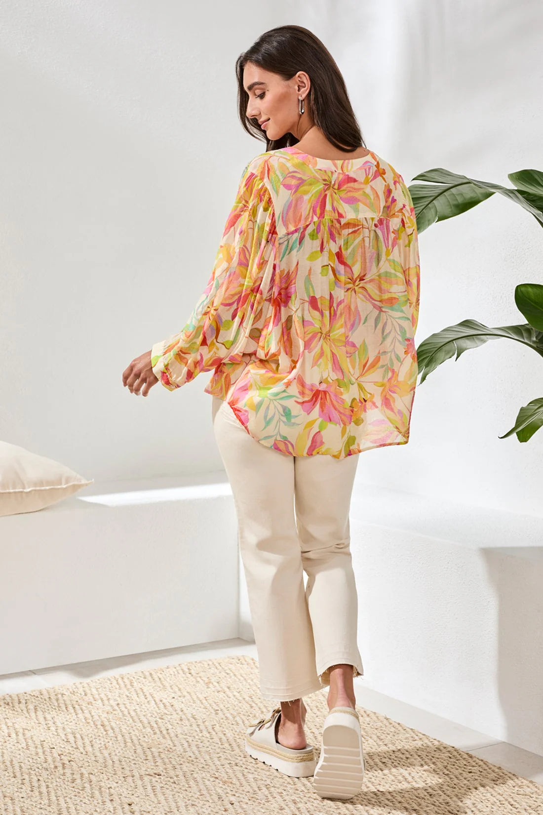 Tribal Dolman Sleeve Blouse