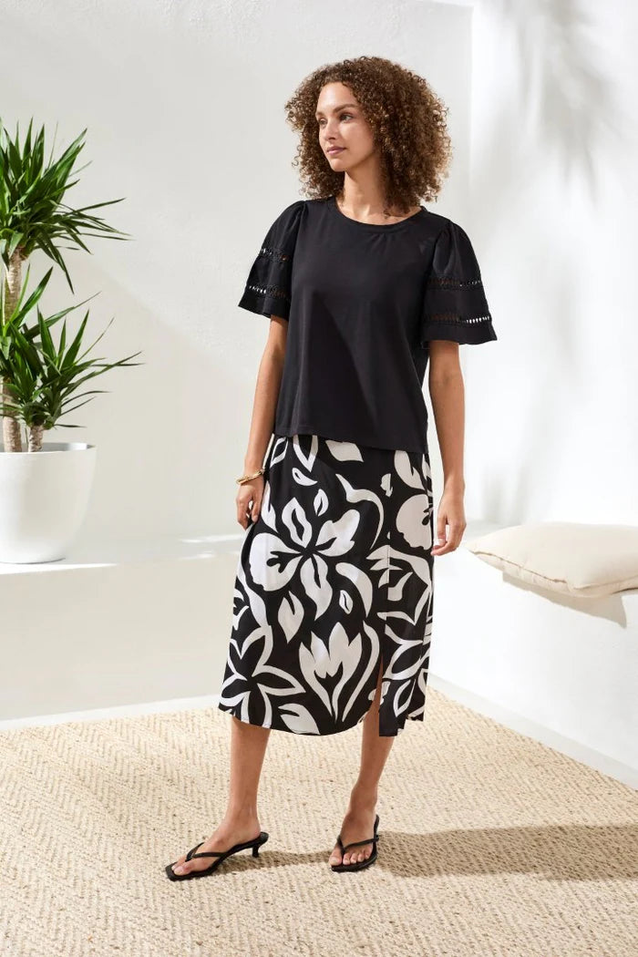 Tribal Flutter Sleeve Top