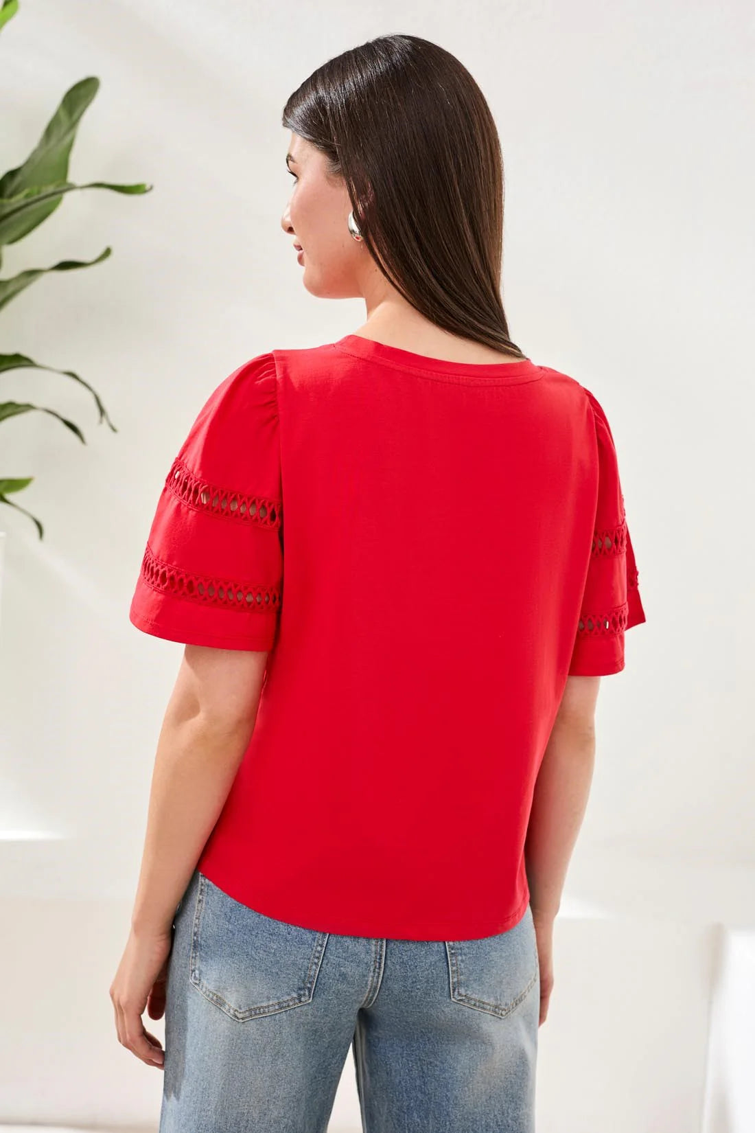 Tribal Flutter Sleeve Top