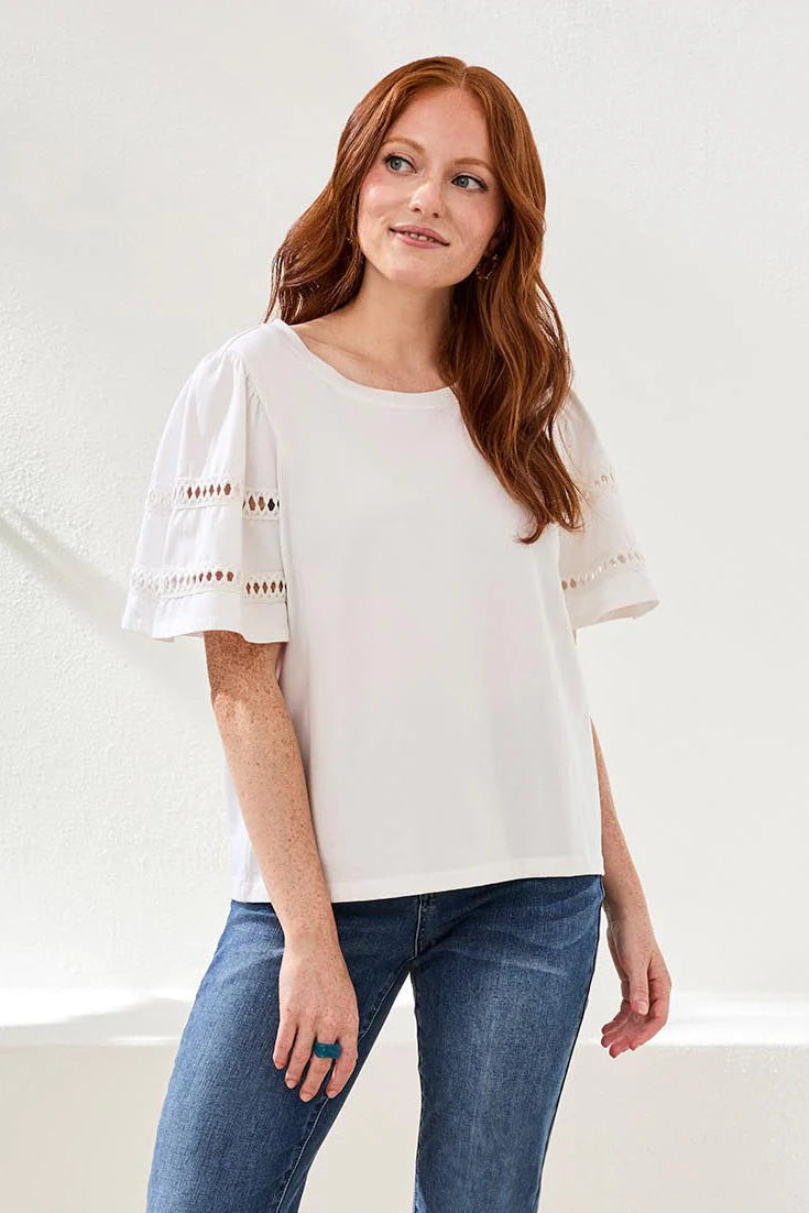 Tribal Flutter Sleeve Top