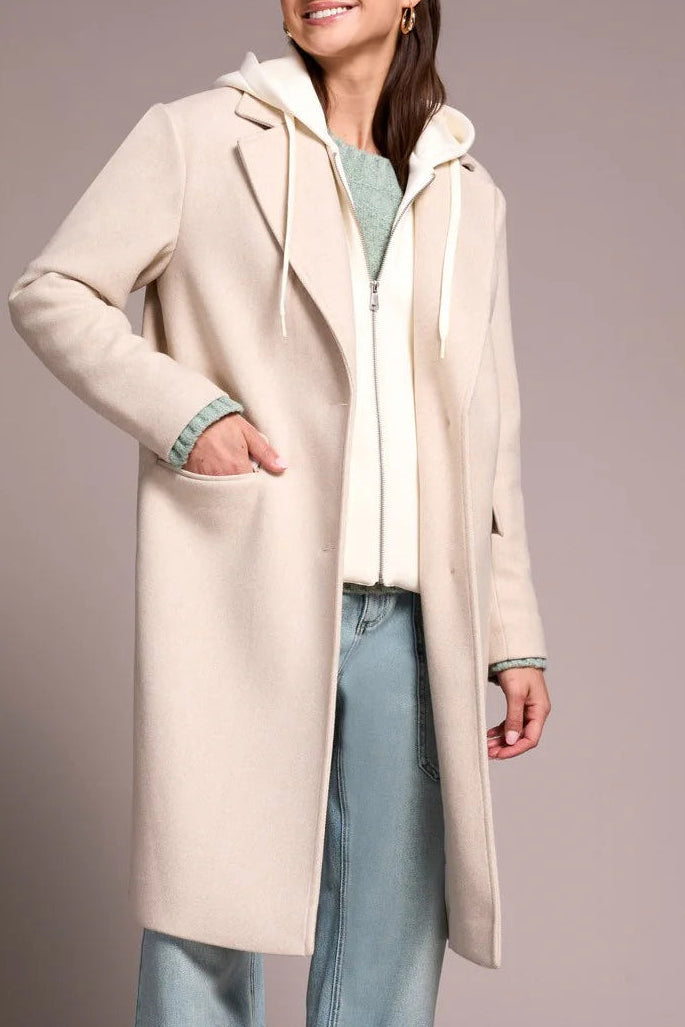 Tribal Car Coat w/ Fooler Hoodie