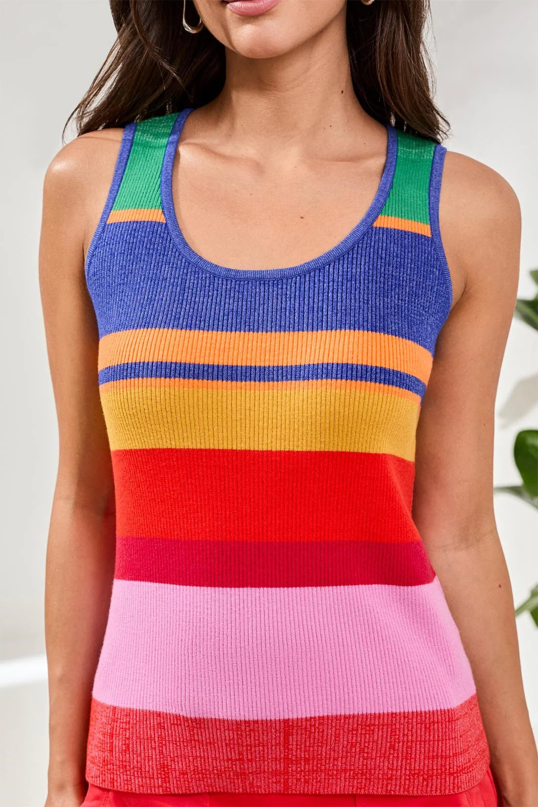 Tribal U-Neck Sweater Cami