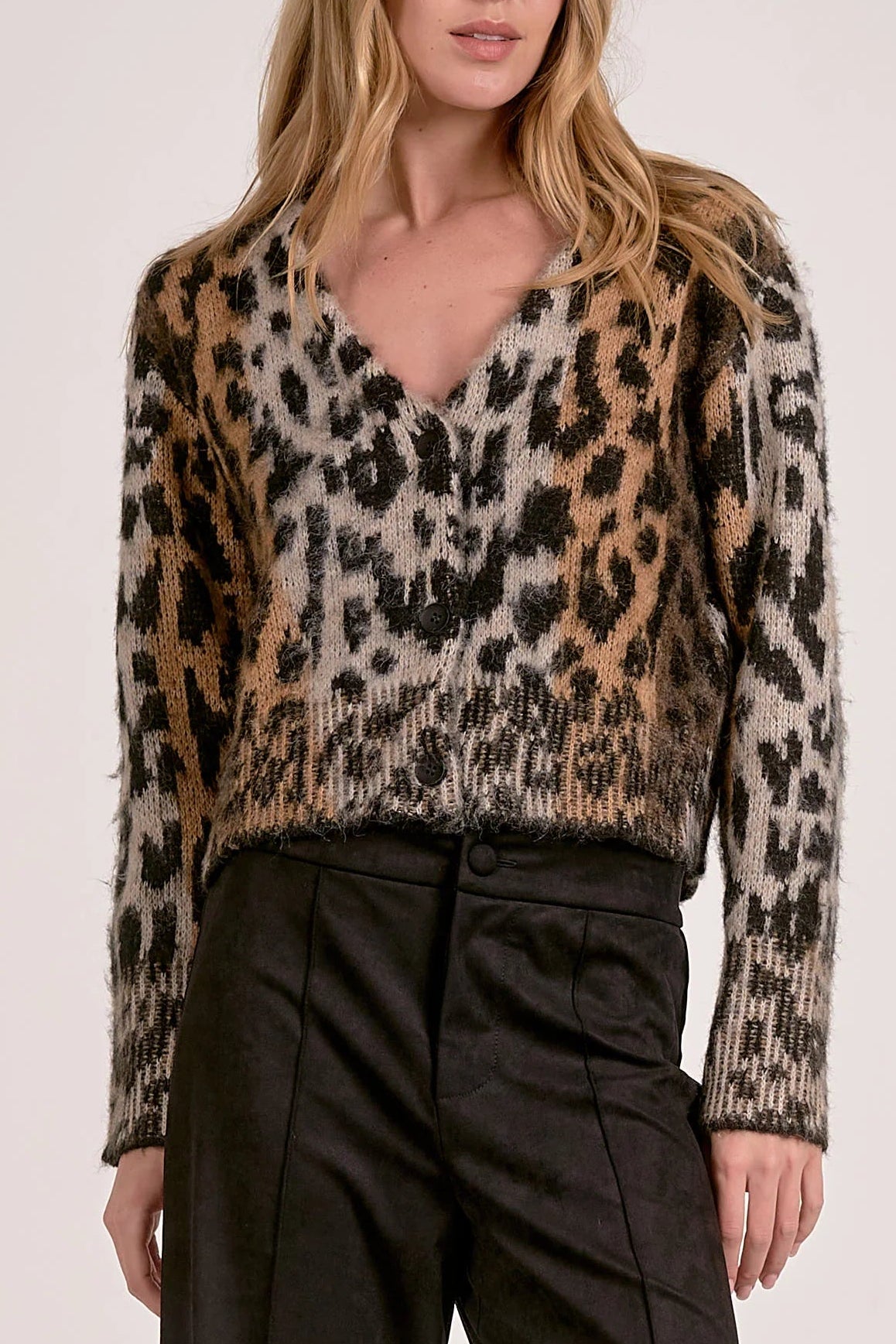 Cheetah Sweater Cardigan