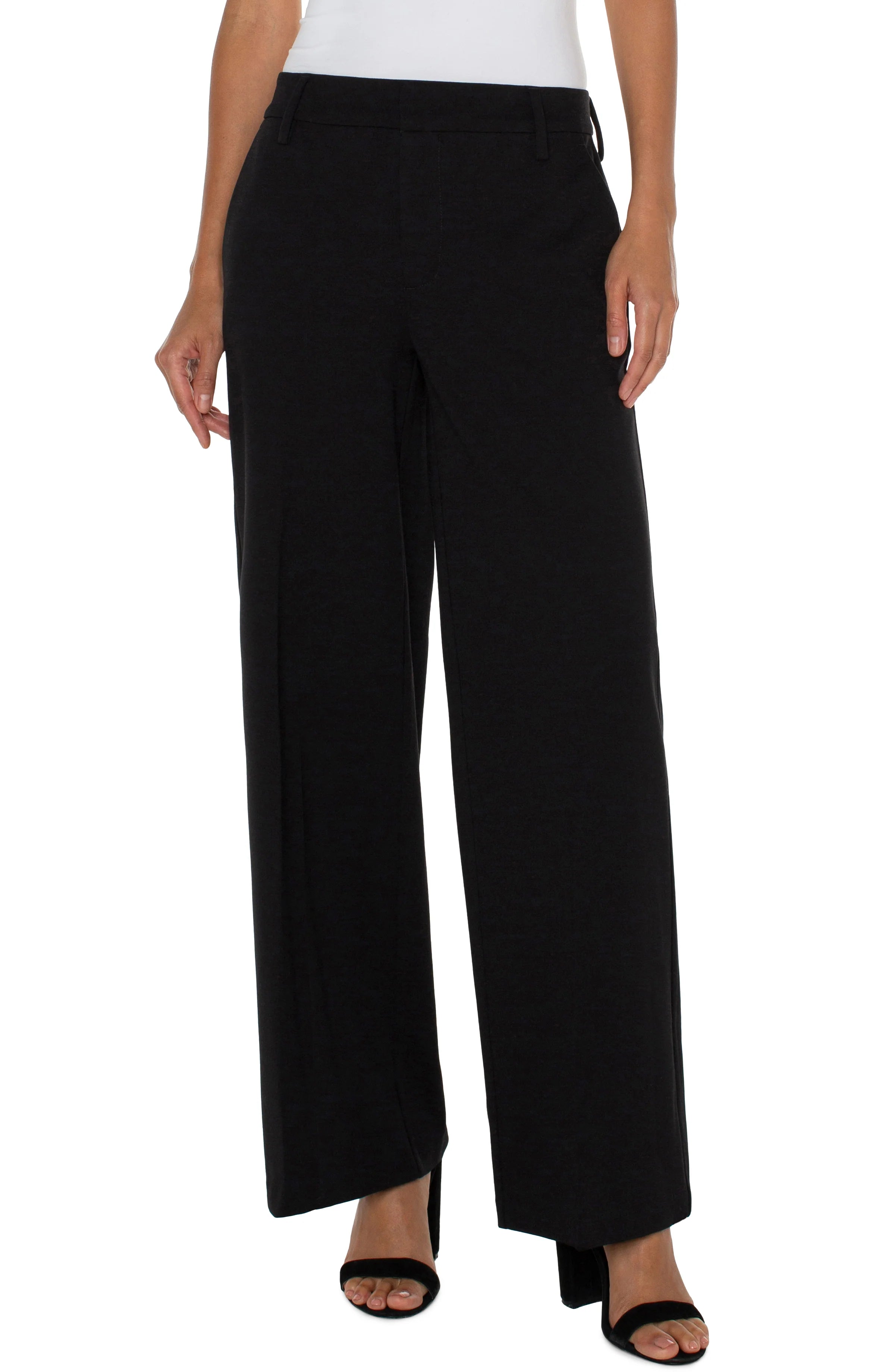 Liverpool High Rise Wide Leg - Black