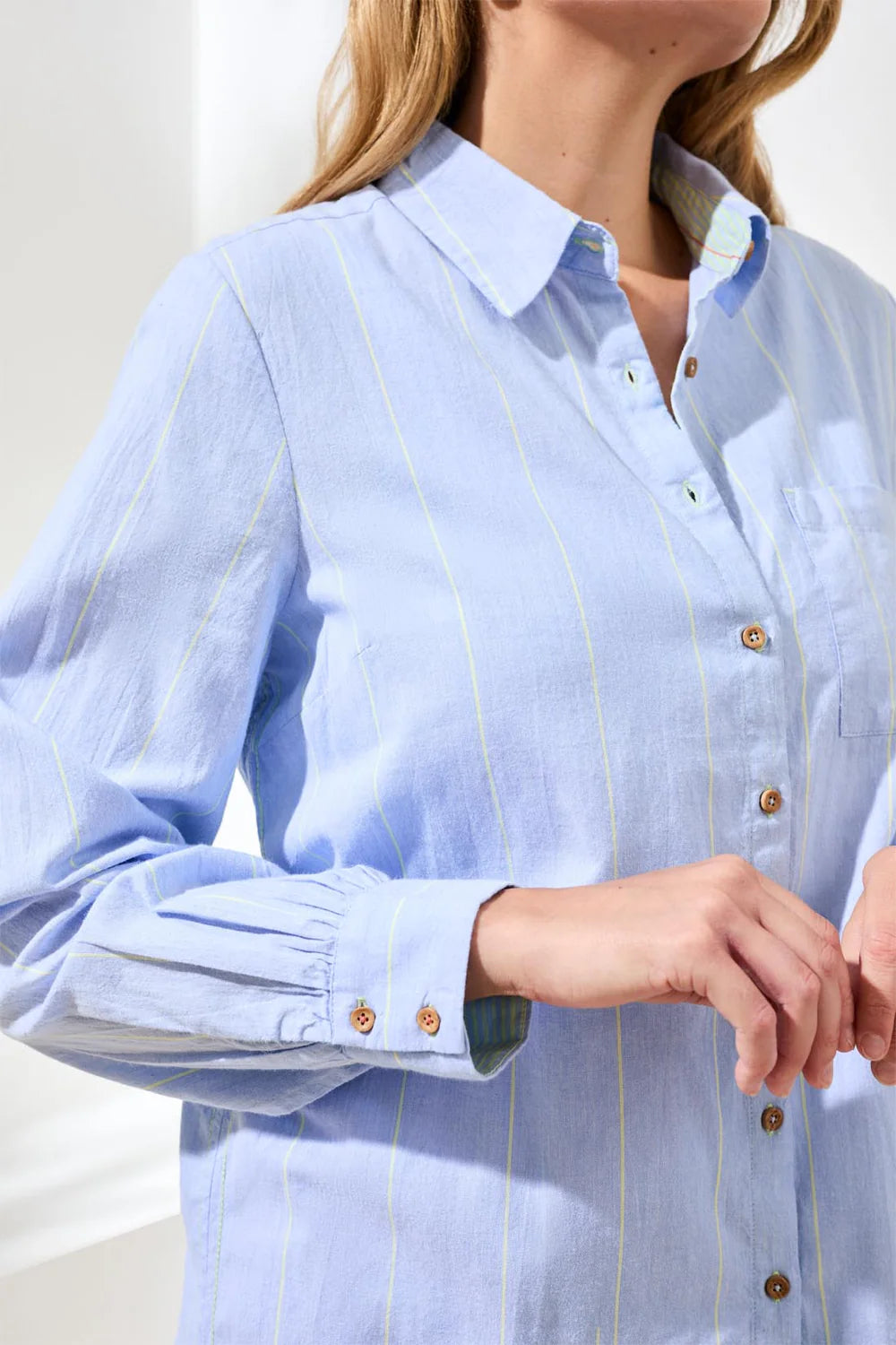 Tribal L/S Button Front Shirt
