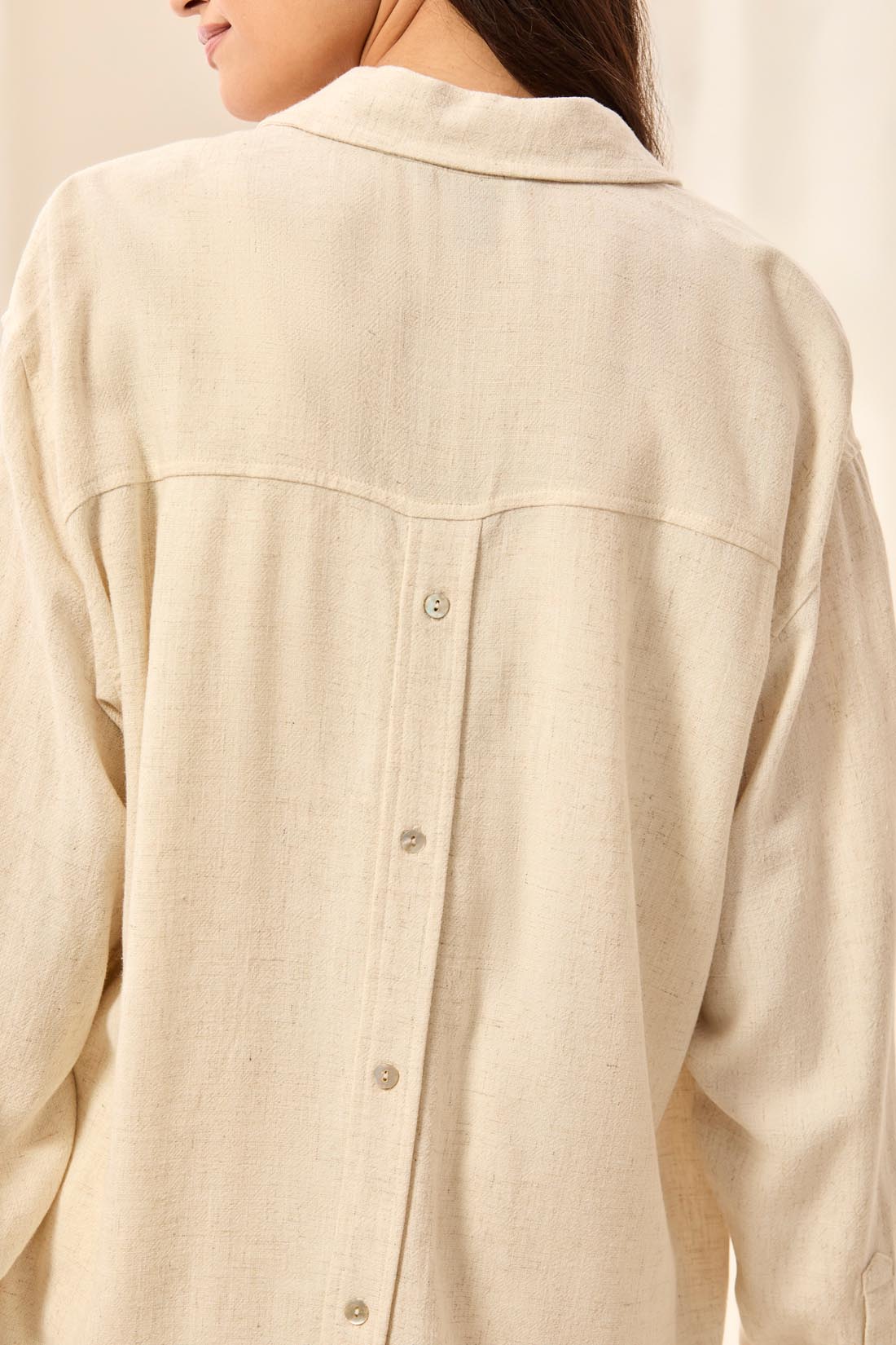 Tribal L/S Button Front Shirt W/ Back Placket