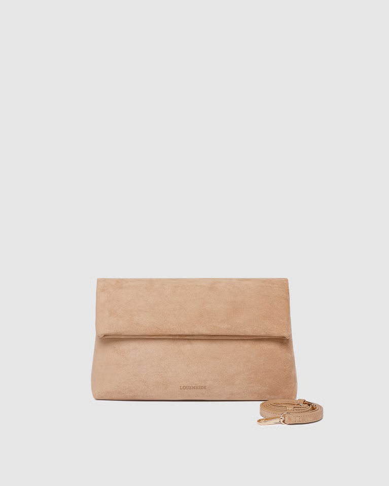Louenhide Luka Suede Clutch Crossbody
