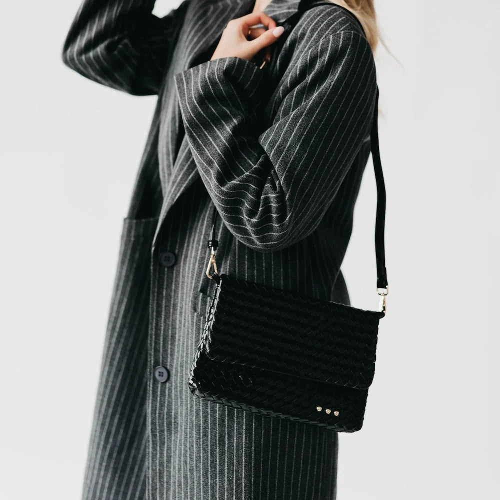Wrenlee Woven Flap Crossbody