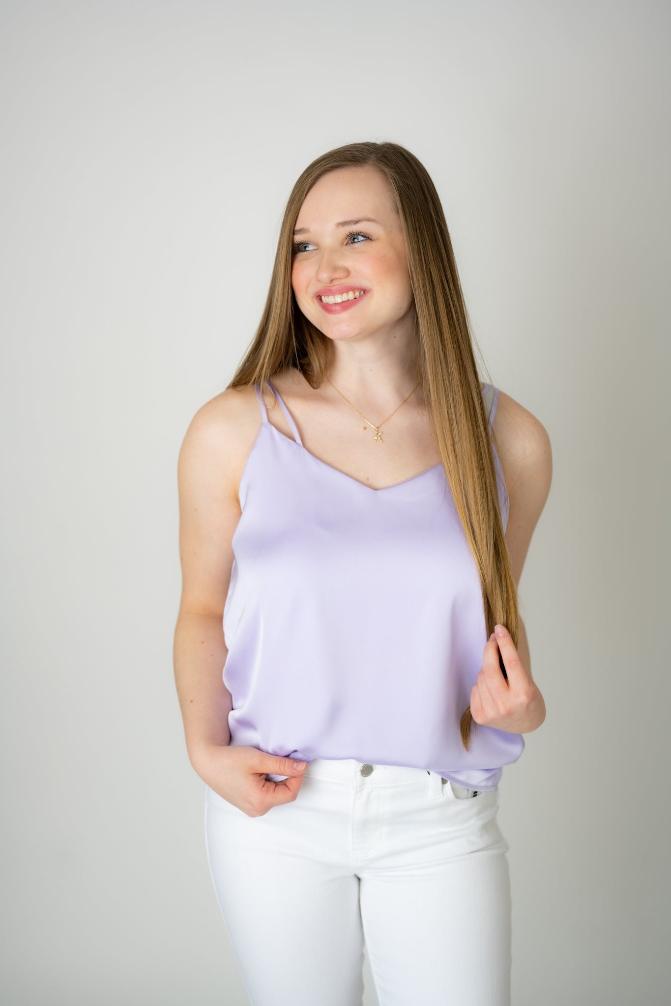Double Strap Cami - French Lilac