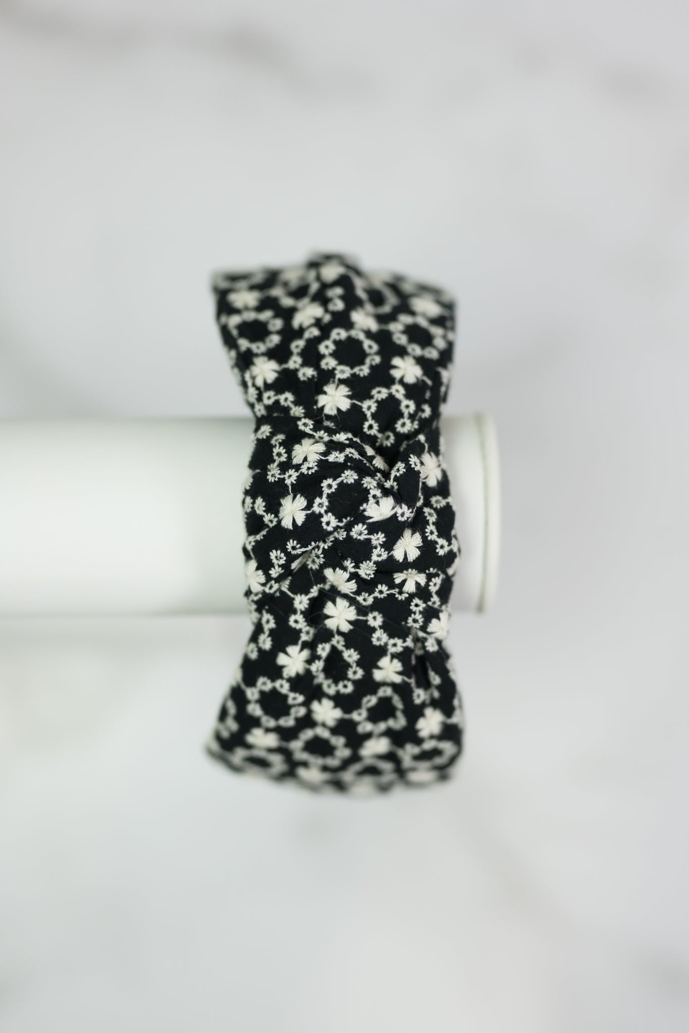 Knotted Embroidered Headband